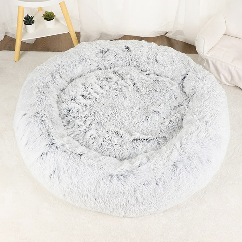 Dog Bed Donut Big Large round Basket Plush Beds for Dogs Medium Accessories Fluffy Kennel Small Puppy Washable Pets Cat Products