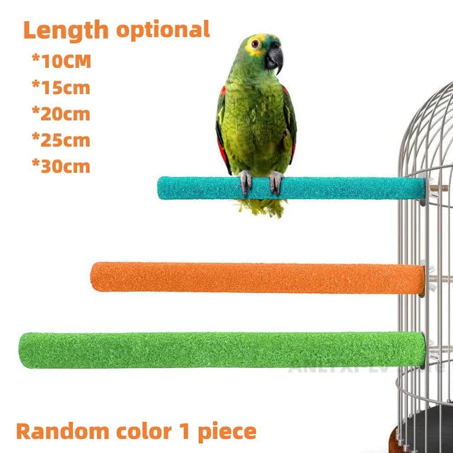 Parrot Claw and Beak Grinding Bar - Bird Cage Standing Stick and Accessories
