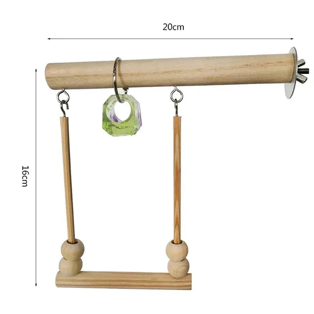Cotton Rope Parrot Chew Toy - Hanging Bridge and Training Swing for Cockatiels and Birds