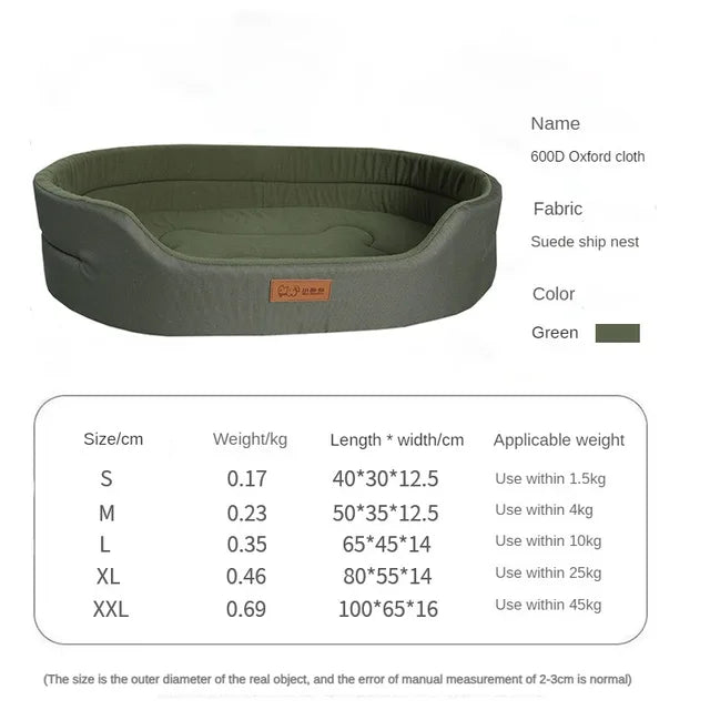 Waterproof & Anti-Mite Sofa Bed for Dogs & Cats: Chew-Resistant, Wear-Resistant, Leakproof Oxford Cloth
