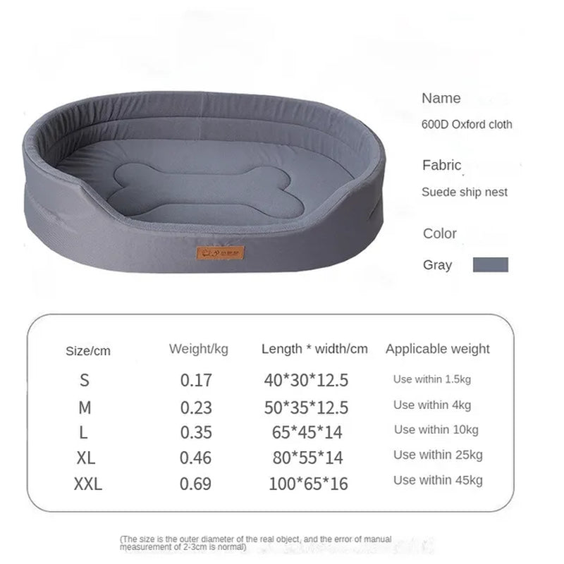 Waterproof & Anti-Mite Sofa Bed for Dogs & Cats: Chew-Resistant, Wear-Resistant, Leakproof Oxford Cloth